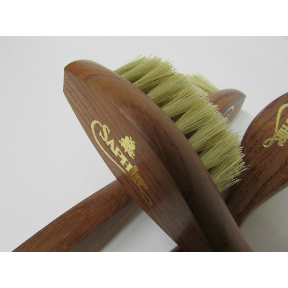 Oval pure bristle polish spreader