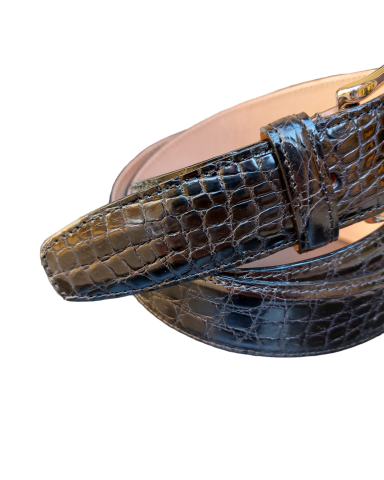 Real crocodile belt small scale
