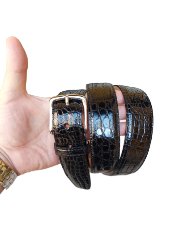 Real crocodile belt small scale
