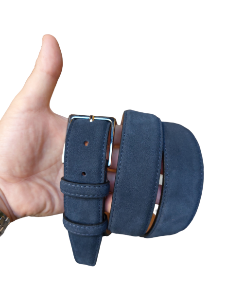 Cintura camoscio blu 2