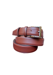 Elegant belt in brown nappa calfskin