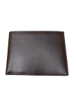Men's wallet with cards and banknotes, dark brown