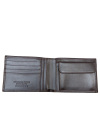 Men's wallet with dark brown coin purse