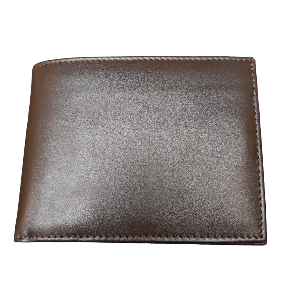 Men's wallet with dark brown coin purse