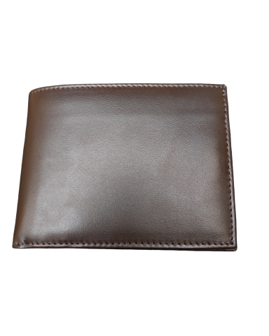 Men's wallet with dark brown coin purse