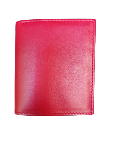 Men's wallet with red coin pocket