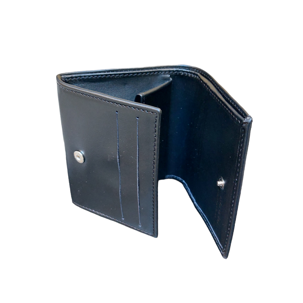 Men's wallet with black coin pocket