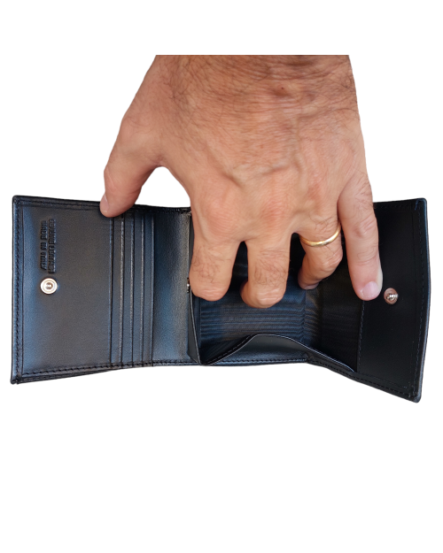 Men's wallet with black coin pocket 2