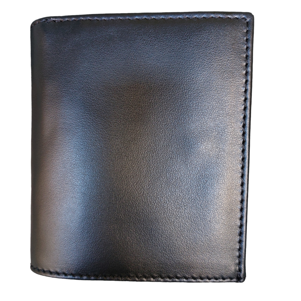 Men's wallet with black coin pocket