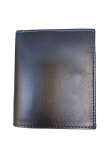 Men's wallet with blue coin pocket