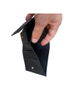 Men's wallet with black coin pocket