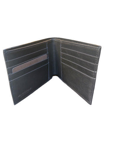 Black Centered Crocodile Wallet