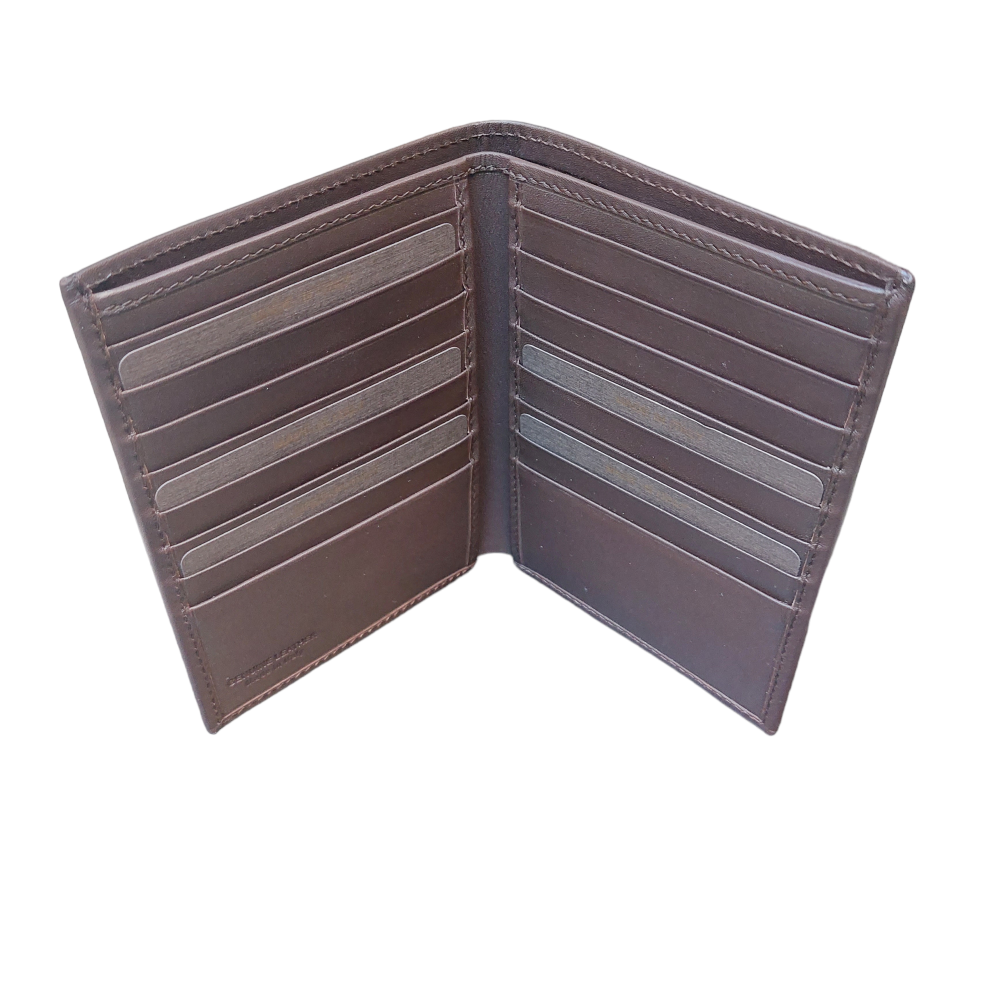 Men's dark brown jacket wallet