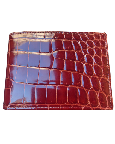 Gold Centered Crocodile Wallet