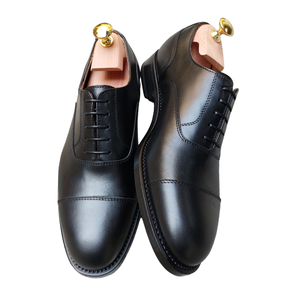 Black Calfskin Oxfords