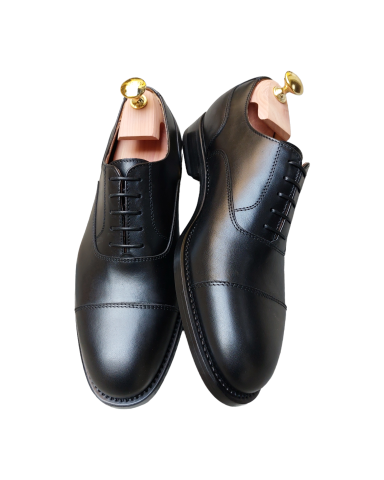 Black Calfskin Oxfords