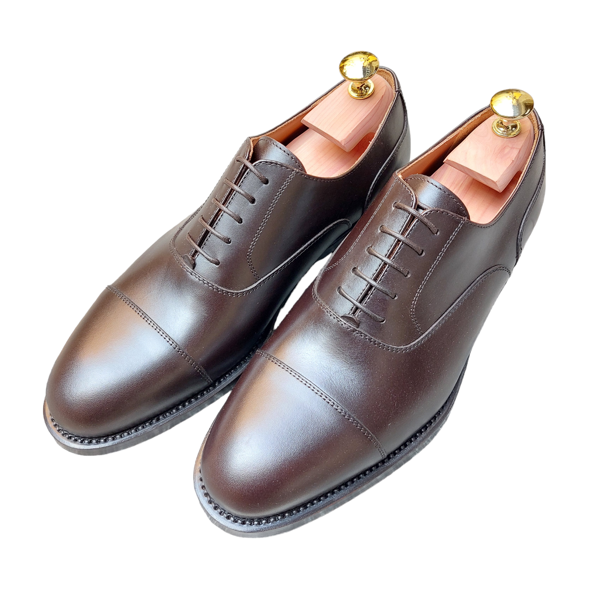 Dark Brown Calfskin Oxfords