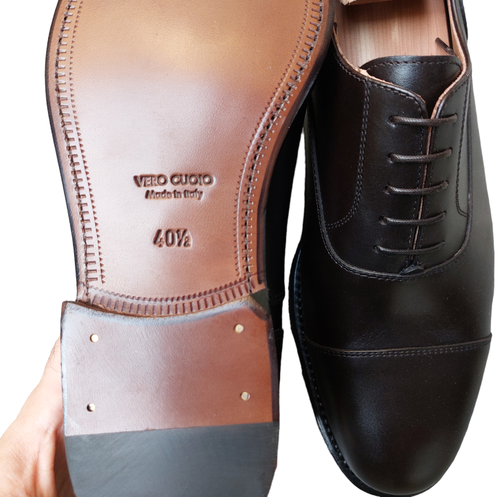 Dark Brown Calfskin Oxfords