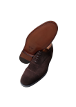 Dark brown suede Oxfords