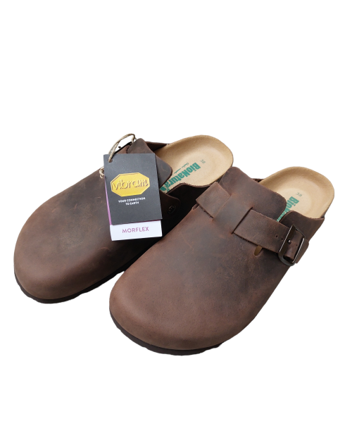 Sabot in cuoio ingrassato