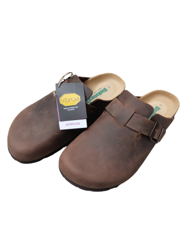 Sabot in cuoio ingrassato