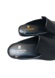 Black elk leather slippers