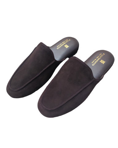 Pantofole Camoscio Moro
