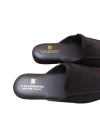 Dark Brown Suede Slippers