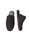 Dark Brown Suede Slippers