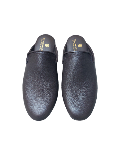 Pantofole pelle alce moro