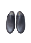 Moose leather slippers in dark brown
