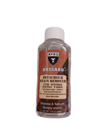 Hussard stain remover for leather, suede and fabrics
