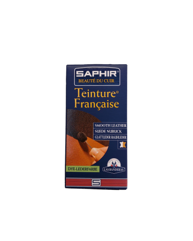 Penetrating liquid dye for smooth and suede leathers.