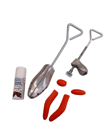 Forma allargascarpe in alluminio con spray