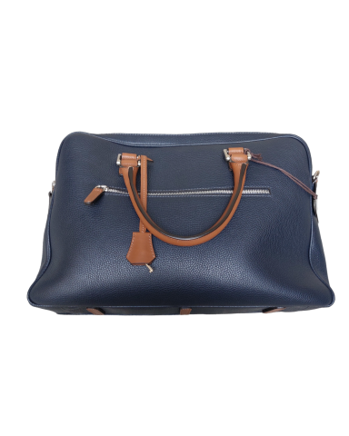 Valigetta in vera pelle morbida blu