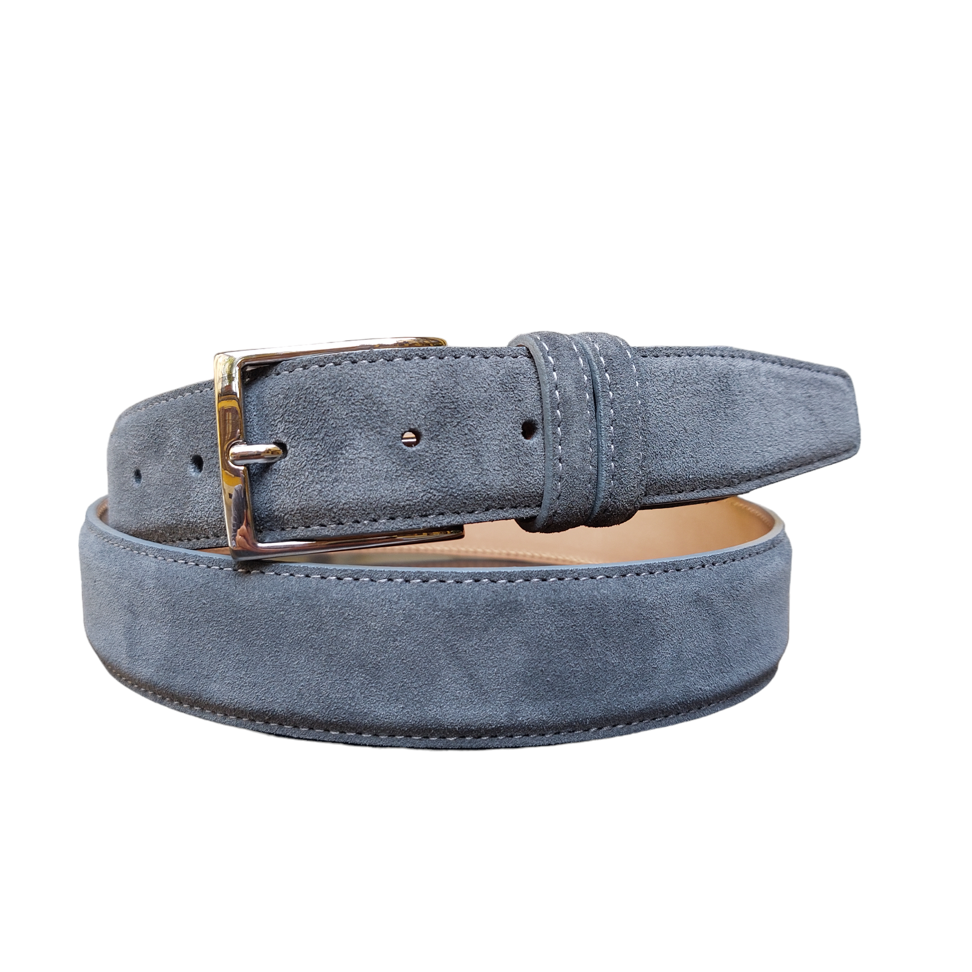 Gray Suede Belt