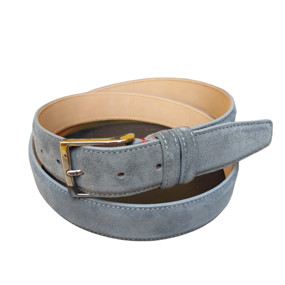 Gray Suede Belt