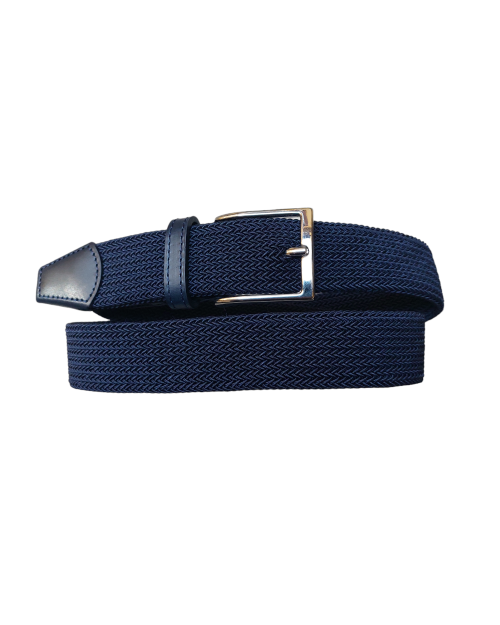 Cintura treccia elastica BLU
