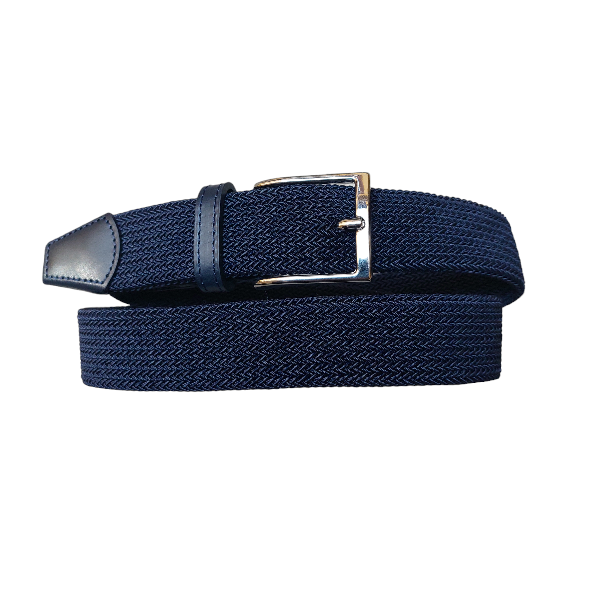 Cintura treccia elastica BLU