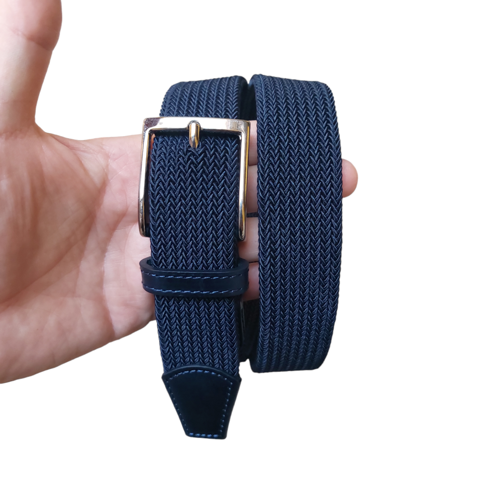 BLUE elastic braid belt