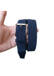 Cintura treccia elastica BLU