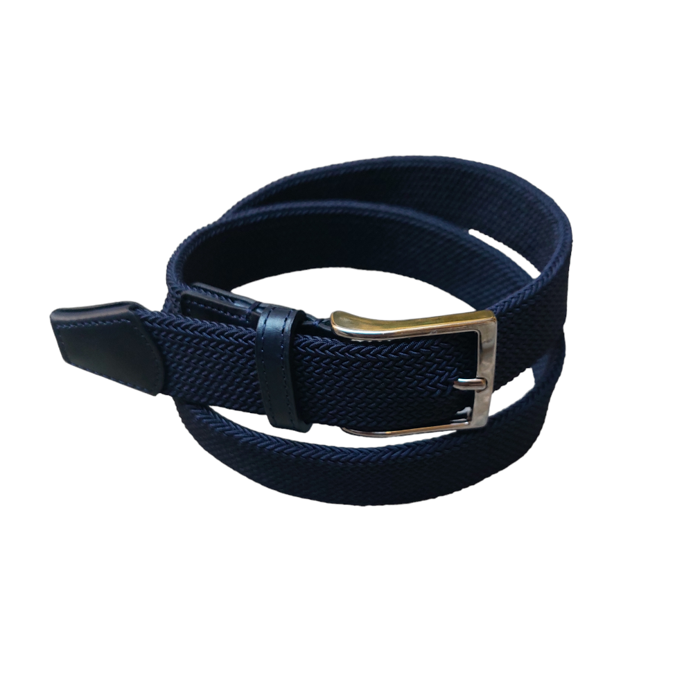 Cintura treccia elastica BLU