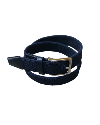 Cintura treccia elastica BLU
