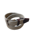 Cintura treccia elastica beige