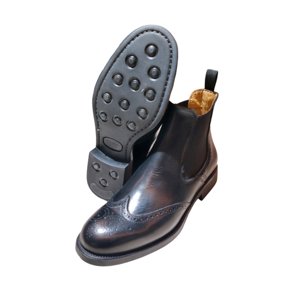 Black Leather Ankle Boots for Women