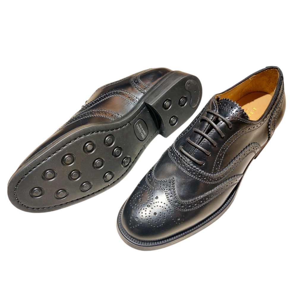 Black Brushed Oxfords for Women