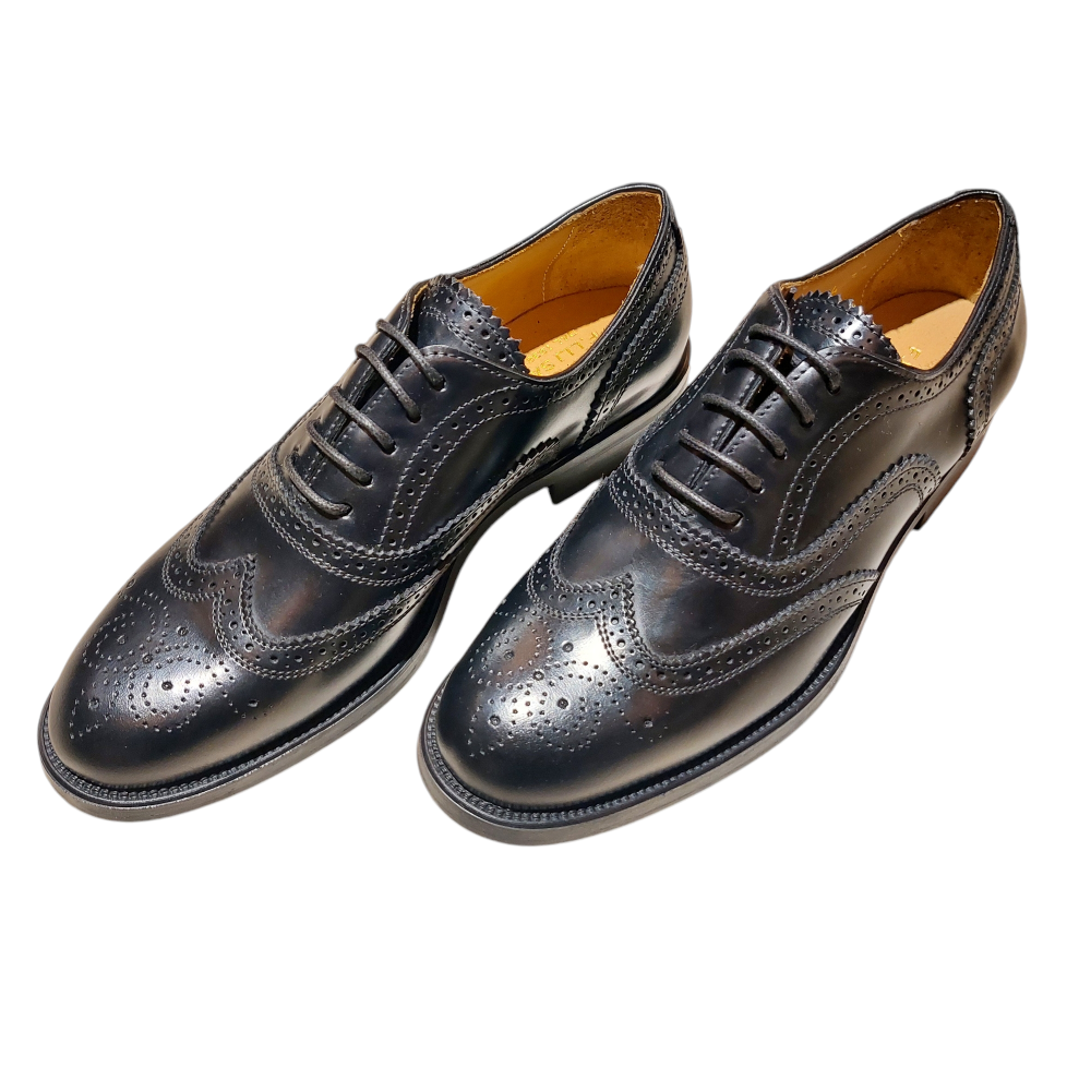 Black Brushed Oxfords for Women