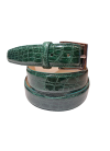 Genuine GREEN crocodile belt