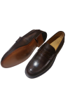 T.MORO leather-bottom college moccasins