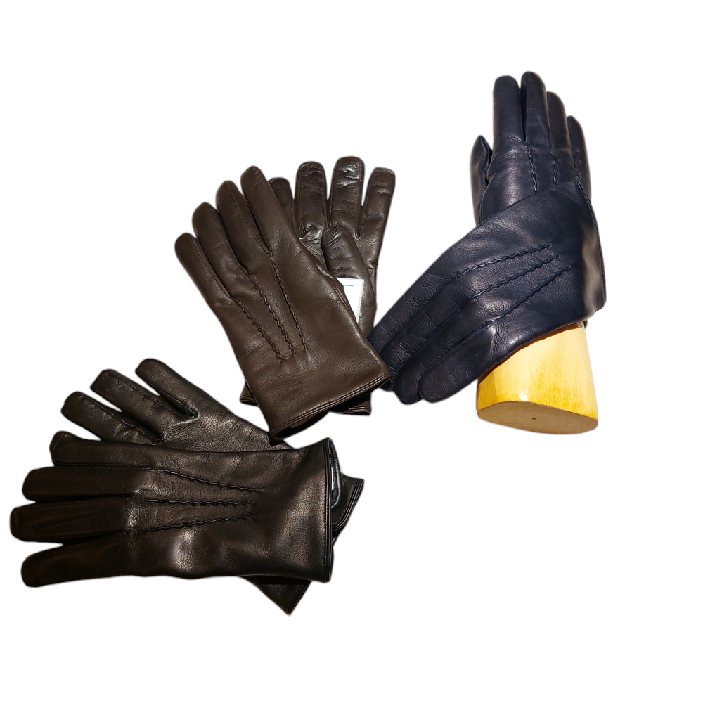 Handmade Black Nappa Leather Gloves